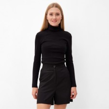 Women's turtleneck Minaku: Basic Line Black Color, size 50