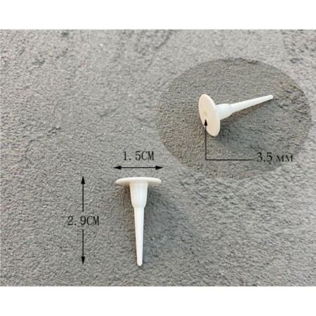 The basis for creativity and decor “Rod with a hat”, set of 25 pcs., Size 1 pc. - 2.9 × 1.5 cm-2