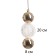Saturo lamp LED 9W 3000k gold 8x8x22-172 cm
