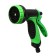 Pistol-sprayer, 10 modes, under connector, plastic, Greengo