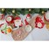 Ceramic Dolyana Grandfather Frost, 21.4 × 17.9 × 2.7 cm, red red