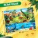 Training puzzle "era of dinosaurs", with cards and stickers