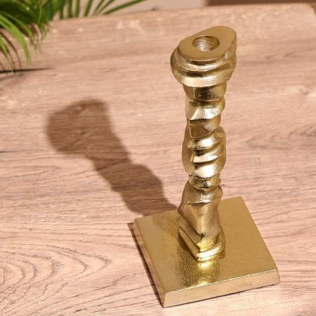 Antik candlestick 25 cm, aluminum-2