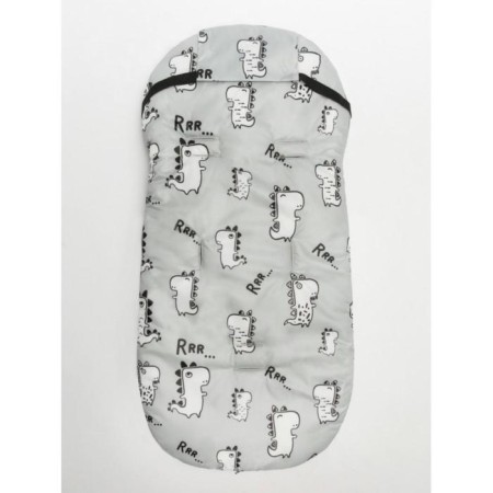 Winter fur "dinosaurs", size 105 cm, gray gray-2