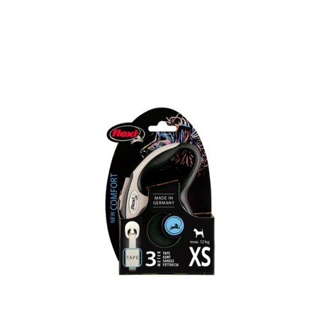 Roulette Flexi New Line Comfort Xs (up to 12 kg) tape, 3 m gray/black-1