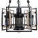Caus -chandelier "MADILAL" 3HE27 Black 40x42x64cm Bayerlux