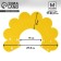 Soft collar for animals Fetter, yellow cent, size m