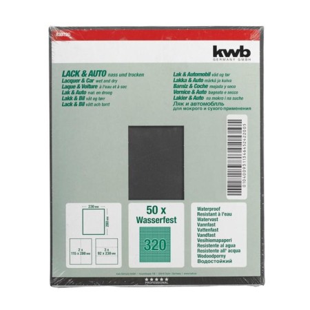 Folder paper KWB, K320, Paper, 230x280 mm, silicon carbide-1
