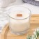 A candle made of soy wax in a glass with a wooden wick "Forest Raspberry", 65 grams