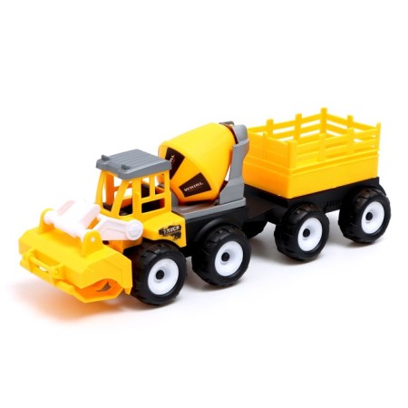 The inertial “Builder” machine, with a trailer