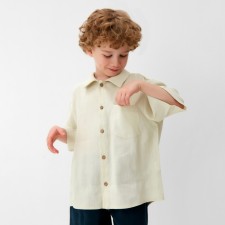 Board for the boy KAFTAN LINEN, p. 36 (134-140), milk