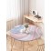 Tables on the table “Abstraction”, round, oxford, elastic band, size 120x120 cm, diameter 75-100 cm