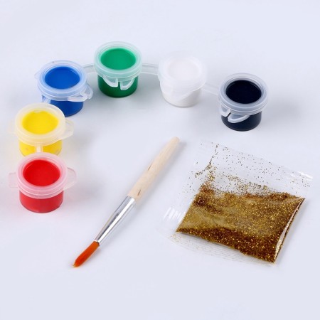 New Year's set for creativity. Set a mug for coloring with a Christmas tree "New Year! Magic holiday ", 300 ml-7