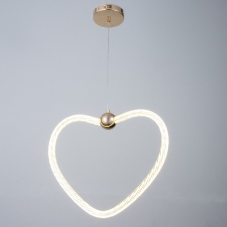Lamp Bayerlux "Heart" LED 36W gold 46x6x35-120 cm-1