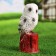 Garden figure "Owl on the stump" Polar, 28cm