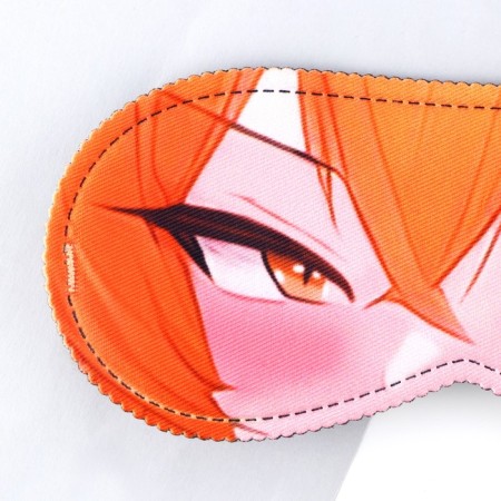 Mask for sleep "Mins", 19.3 x 9.5 cm, Orange color-1