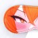 Mask for sleep "Mins", 19.3 x 9.5 cm, Orange color