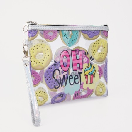 Lightning cosmetic bag, handle, colorful color