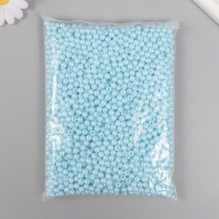 Set of beads "Pearls" D 6 mm, 250 gr, blue-2