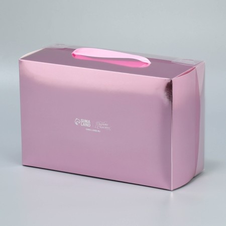 Gift folding box, packaging, "pink cotton wool", 23 x 15 x 10 cm-5