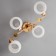 Listure "Alin" 4x60W E27 gold 57x35x22cm