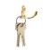 Hook furniture tundra TKD005, two -rod, gold, 5 pcs