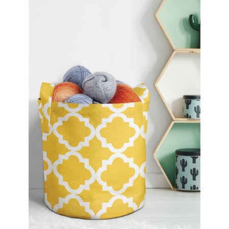 Textile bag "Simple ornament", for storing things and toys, size 30x30 cm, 18.9 liters
