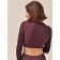 Crop female top in a rubber with a long sleeve Mirey Top Manica Lunga, size 44-46, jam color