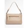 Bag Cross-Body Women's, genuine leather, Ludor beige, 30x8x21 cm