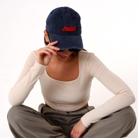 Women's cap nautical, jeans, rr 56-10