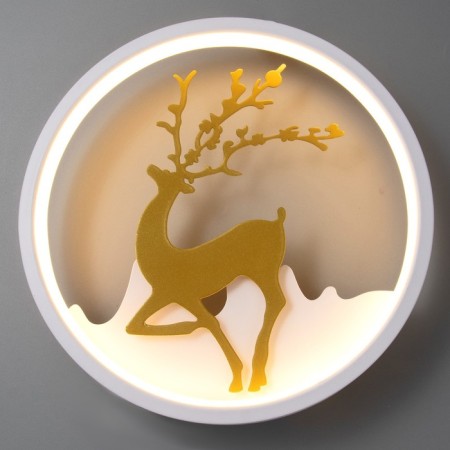 Sconces 2510/1 LED 12W 3000k white-gold 40x12 cm-1