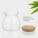 Glass Bank for bulk products with a bamboo cover "Bamboo", 650 ml, 11 × 12 cm