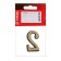 The door number "2" tundra, plastic, color gold, 1 pc.