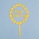 Topper "Happy Birthday", Flower, Gold, give beautifully