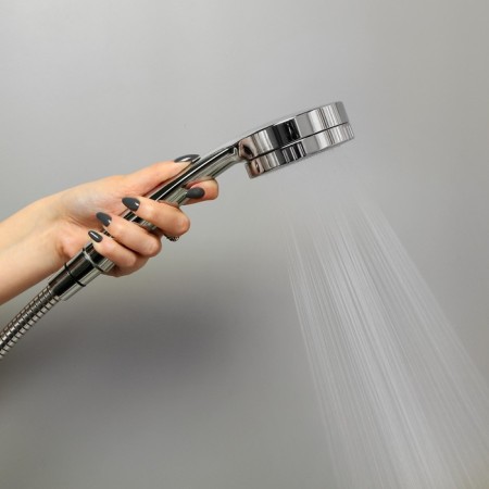 Showing watering can Accoona A338, powerful pressure, water savings, 1 regime, chrome-4