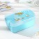 Lancer-Box Plastic with a spoon "Fun", 17.5 × 11.5 × 5 cm, 2 compartments, rectangular, color mix