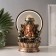Table Polystone Fountain from the Network, Hanesha's backlight in gold under waterfalls 25x20x34 cm 10692