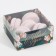Box for confectionery products with PVC CLOW, 12 x 6 x 11.5 cm, New Year