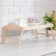 Folding breakfast table, 50 × 30cm, with handles, mirror