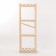 The rack wooden reinforced, 4 adjustable shelves, screw connection, 125x45x28 cm