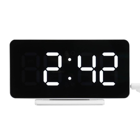 Electronic desktop watches with an alarm clock, a calendar, a thermometer 15.1 x 1.3 x 7.5 cm-5