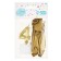 Set of candle in a cake + 5 balls, number 4, gold