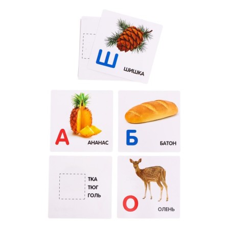 Useful suitcase "Alphabet", plastic chips, cards-2