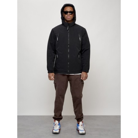 Male spring jacket, size 48, black color-11