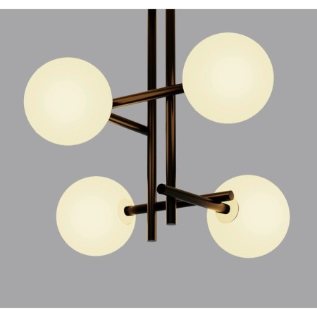 Ceiling chandelier Mantra Cellar, G4, 4x5W, 355x322x375 mm, black color-2