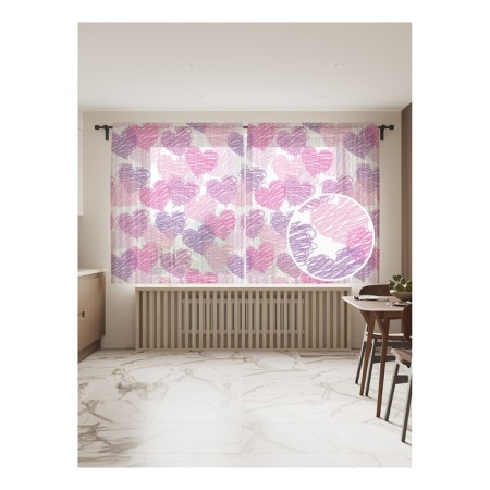 Photo "small hearts", size 145x180 cm, 2 pcs