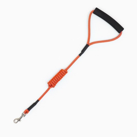 A set of ammunition with a soft breathing harness and a round leash 120 x 1 cm, red-8