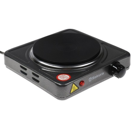 Electric tile Sakura PE-01GP, 1000 watts, 1 burner, gray