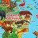 Nast -sided bilateral map "Our planet. Animal and plant world", geod, 58x38 cm