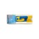 Nozzle for mop, flat microfiber, yellow/white color, 40 cm, set with a holder